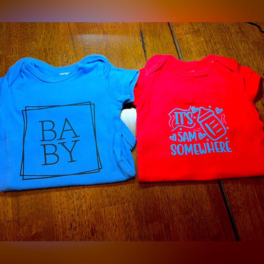Handmade unisex funny onesies size 6 months